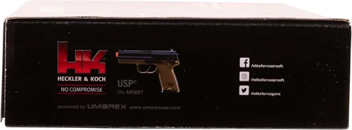 Vista 7 de HK Heckler & Koch USP - Pistola de aire comprimido con CO2 de 6 mm, acción estándar, color marrón oscuro