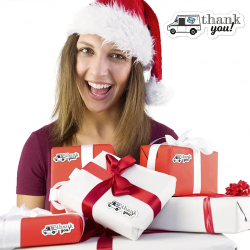 Vista 4 de Pegatinas de tienda pequeña, pequeña empresa, etiqueta de agradecimiento, etiqueta engomada de embalaje (gracias)