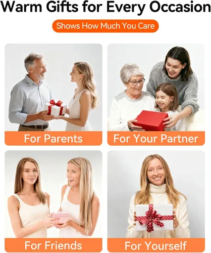 Vista 7 de Almohadilla térmica portátil para espalda, cinturón térmico inalámbrico con masajeador para aliviar el dolor de espalda baja, funciona