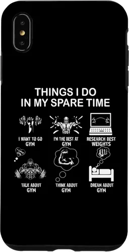 Vista 7 de iPhone 14 Thing I Do in My Spare Time: entusiasta del gimnasio, estuche para amantes del gimnasio