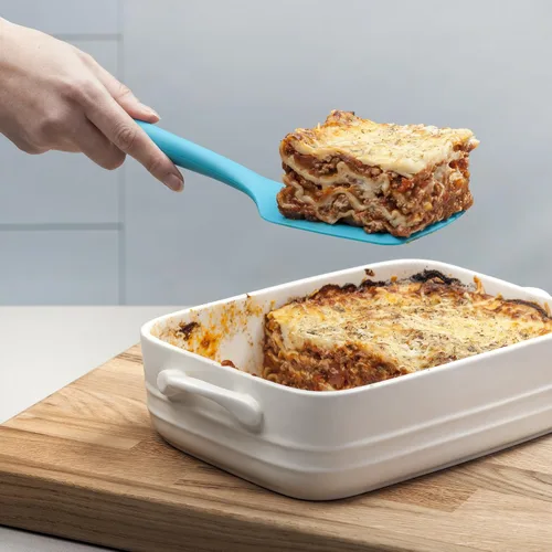 Vista 3 de Zeal Silicona antiadherente ranurado pescado rebanada/cocina Turner (11.8 in) -Aqua Agua