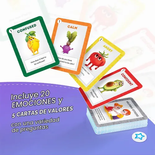 Vista 4 de Tarjetas de emociones para niños: tarjetas de sentimientos, 3 formas
