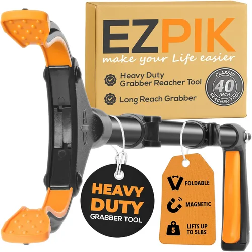 Vista 10 de Ezpik Herramienta de agarre plegable de 32 pulgadas para personas mayores, herramienta de agarre para ancianos, herramienta de alcance resistente