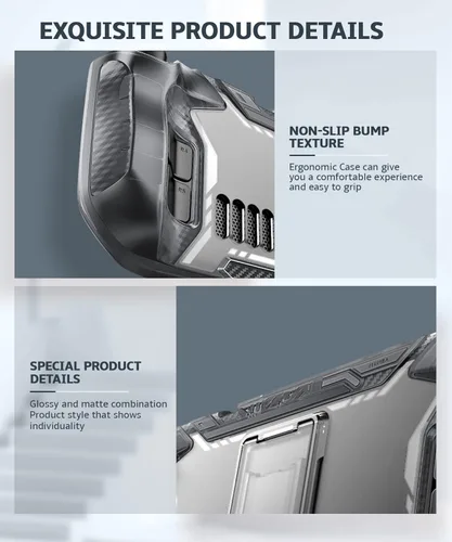 Vista 5 de Mumba Serie Blade Funda para cubierta de vapor, cubierta de vapor OLED con soporte, agarre de poliuretano termoplástico, accesorios de cubierta