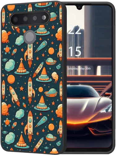 Vista 13 de Funda protectora duradera para LG Stylo 6 para LG Stylo 6 2020 6.8 pulgadas, diseño de hojas de aguacate