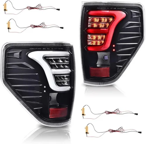 Vista 13 de G-PLUS Luces Traseras Lámpara Trasera, Compatible con Ford F150 2/4 Puertas 2009-2014, No Compatible con Modelos Flareside, No Compatible