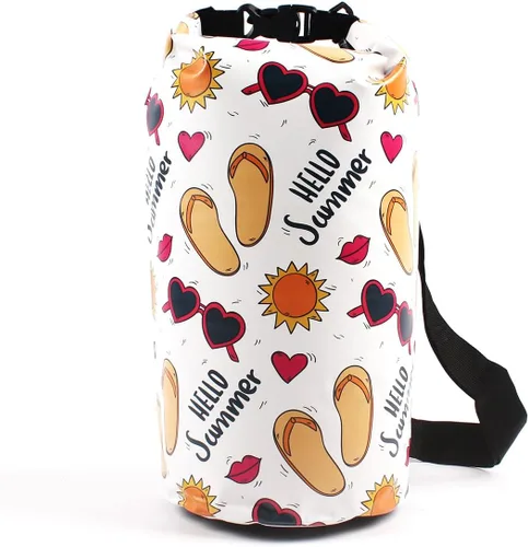 Vista 2 de Bolsa seca impermeable, mochila enrollable de 10 L, bolsa seca flotante para kayak, canotaje, natación, senderismo, camping, actividades al aire
