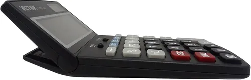 Vista 6 de Victor 1180-3A Calculadora de función estándar de 12 dígitos, batería y pantalla LCD de ángulo ajustable híbrida solar, ideal para escritorios