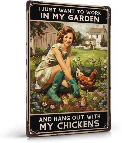 Vista 11 de Decoración de Jardín Graciosa - No es Acaparamiento si son Plantas Letrero de Lata para Exterior 30.5cmx20.3cm