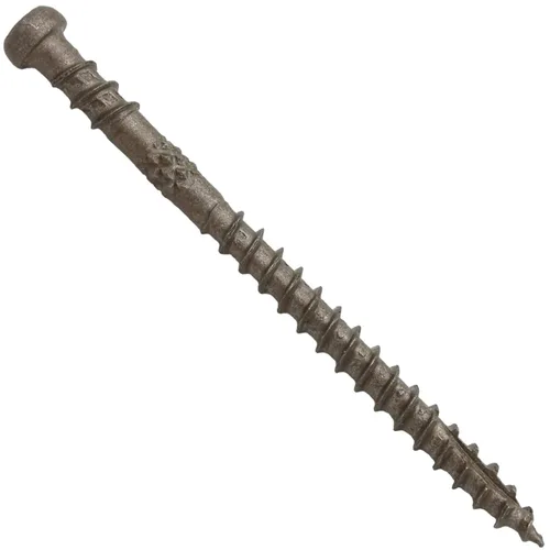Vista 94 de Tornillo de madera compuesto gris castillo de 2-3/4 pulgadas, cabeza de accionamiento Torx/Star Drive Head - Recubierto Exterior - Compatible