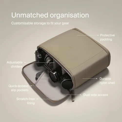 Vista 3 de Urth Norite Camera Insert Bag – for DSLR Camera and Lens, Weatherproof + Recycled