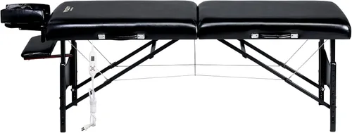 Vista 3 de Mesa de masaje portátil Galaxy Therma Top Master de 30" Pacakge Beauty Bed Built Black