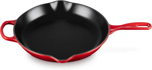 Vista 17 de Le Creuset Sartén de Hierro Fundido Esmaltado Signature con Mango de Hierro, 6.33", Cerise