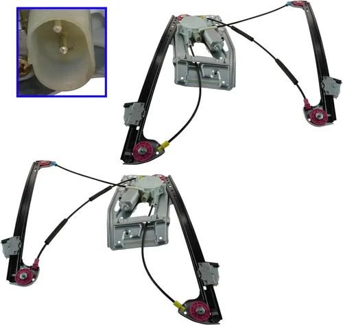 Vista 10 de TRQ Conjunto de motor y regulador de elevalunas eléctrico delantero compatible con Honda Accord 2018-2020