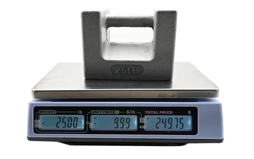 Vista 2 de NTEP Legal for Trade Price Computing Scale, capacidad de 15 lb / 30 libras, legibilidad de 0.005 lb / 0.01 libras, rango dual