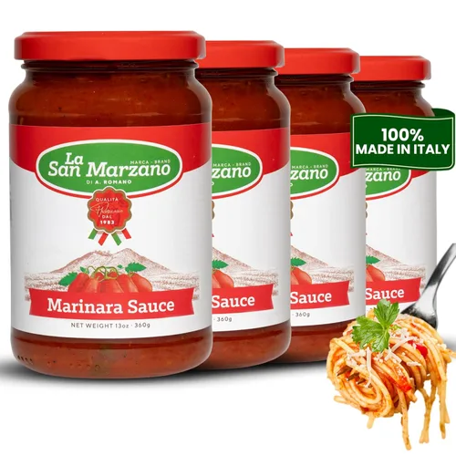 Vista 19 de La San Marzano Salsa Arrabiata, 13 oz, Salsa para Pasta Hecha en Italia, Tomate Multiusos de Primera Calidad, Todo Natural, Dieta Mediterránea, Sin