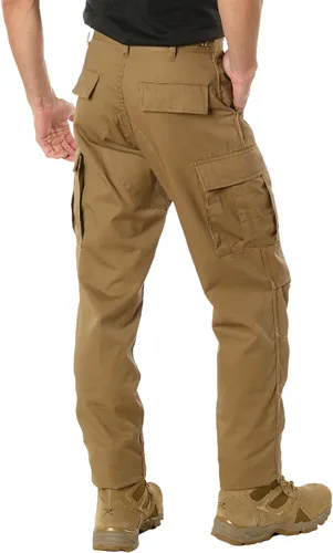 Vista 6 de Rothco Pantalones tácticos BDU con cremallera de ajuste relajado - Uniforme de trabajo EDC de senderismo de carga