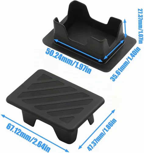 Vista 5 de JERBOR Cubiertas de bolsillo de estaca de silicona para Dodge Ram 1500 2500