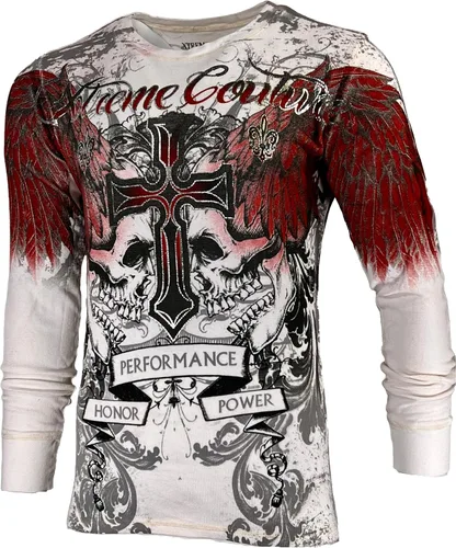 Vista 4 de Xtreme Couture by Affliction Camiseta térmica para hombre Carnivore