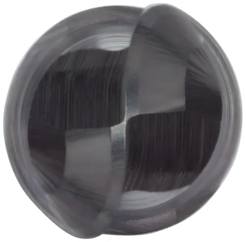 Vista 3 de Melin Herramienta amgs-m-m-b bola de carburo nariz End Mills, métricas, Stub longitud, Uncoated (acabado brillante), 30 Grado Helix, para su uso