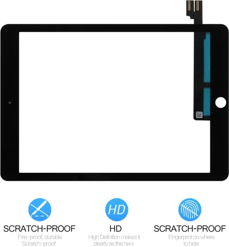 Vista 5 de A-MIND Reemplazo para iPad Pro 9.7 2016 A1673 A1674 A1675 Pantalla táctil (LCD no incluido, no instrucciones) Reemplazo del panel de vidrio frontal