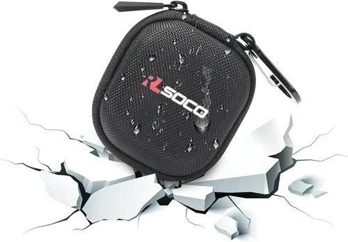 Vista 5 de RLSOCO Funda rígida para auriculares Timekettle M3 Language Translator Funda de viaje de organizador a prueba de golpes, a prueba de polvo