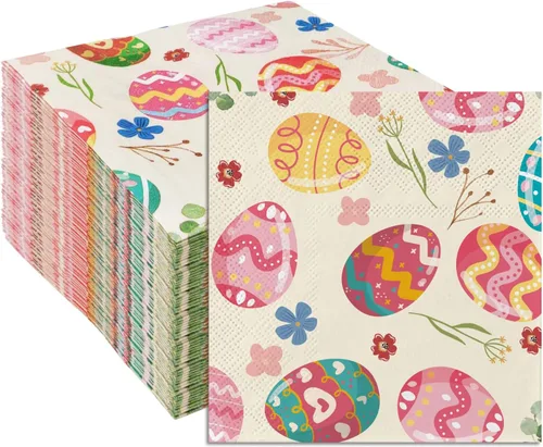 Vista 18 de SietDESEO 50 Piezas 3 capas Servilletas de Béisbol Desechables Plegadas 5 x 5 Pulgadas Servilletas de Cóctel Servilletas de Papel para Cena, Tema