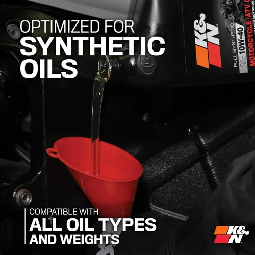 Vista 5 de K&N KN-143 Powersports Filtro de aceite de alto rendimiento