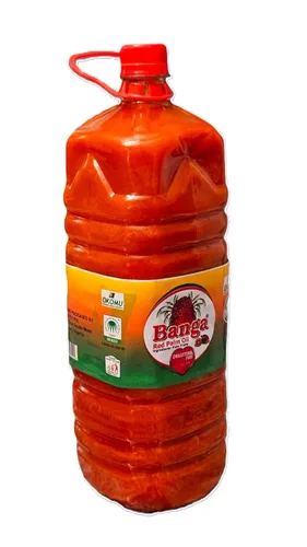 Vista 2 de Aceite de palma roja de Banga Nigeriana, sin colesterol, certificado Halal, 2 litros
