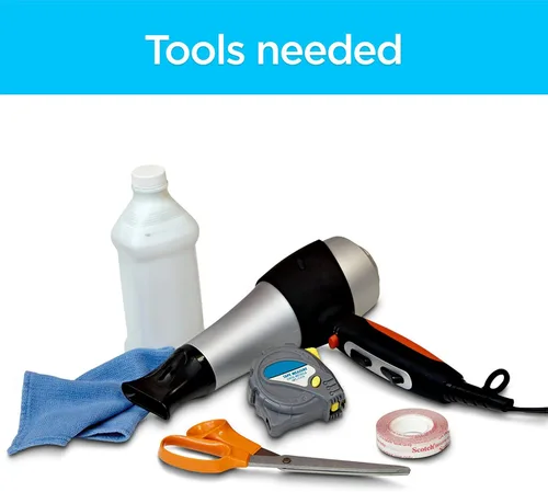 Vista 19 de 3M Kit aislante para ventanas para interiores, película aislante para ventanas para calor y frío, ventanas de 5-3 x 5 pies