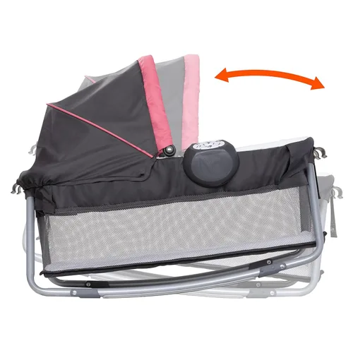 Vista 8 de Baby Trend Lil' Snooze Deluxe III Nursery Center Playard para gemelos, bayas acogedoras