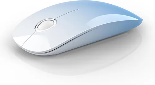 Vista 11 de RAPIQUE Ratón Inalámbrico Bluetooth - (BT5.1+USB) Ratón de Computadora de Modo Dual Delgado con Clic Silencioso, Baja Potencia y 1600 DPI, Ratón