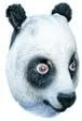 Vista 2 de HMS Panda máscara con pelo sintético