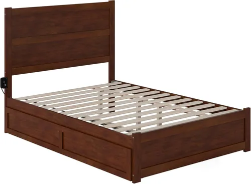 Vista 24 de AFI NoHo - Cama de plataforma de tamaño individual con estribo y cama corrediza individual en espresso