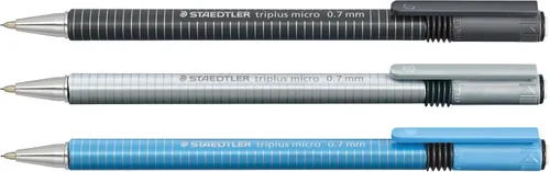 Vista 3 de STAEDTLER Triplus - Lápices mecánicos micro de 0.028 in HB #2, ergonómicos, paquete de 3 con borrador giratorio, herramientas de dibujo y dibujo