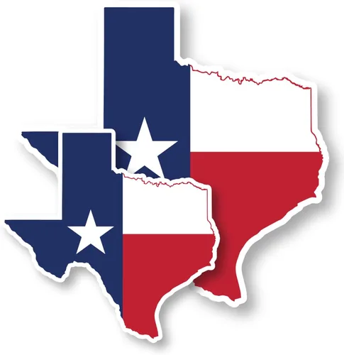 State of Texas Flag TX Lone Star - Calcomanía de vinilo para parachoques para tazas, vasos, automóviles, vehículos, laptop, ventanas, camiones y