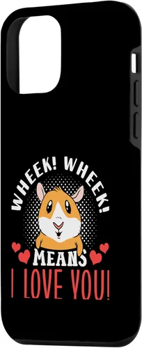 Vista 2 de iPhone 12 mini Wheek Wheek Means I Love You Animal Pet Guinea Pig Lover Case