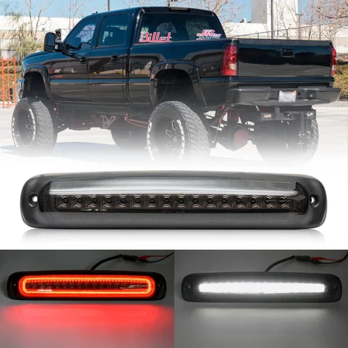 NSLUMO Tercera luz de freno LED de repuesto para Chevy Silverado GMC Sierra 1500 2500 1999-2006 rojo LED estroboscópico trasero tercer centro de