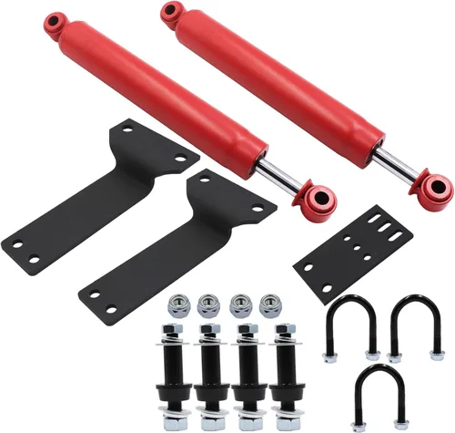 Vista 2 de LOSTAR Estabilizador de dirección dual compatible con Excursion F250 F350 Super Duty 4WD 1999-2005