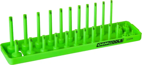Vista 10 de OEMTOOLS 22206 Bandeja de enchufe SAE de 1/2 pulgada, bandeja de soportes de enchufes, organizador de enchufes SAE, organizador de enchufes de 1/2