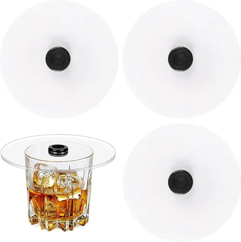 Tapas infusoras de humo, paquete de 3 fundas para bebidas de cóctel, para fumar, accesorios portátiles para infusor de humo para copas de vino,