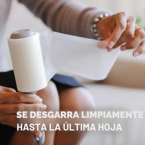 Vista 5 de Scotch-Brite Everyday Clean - Rodillo quitapelusas, paquete de 3, removedor de pelusas para pelo de mascotas, ropa oscura, muebles y superficies