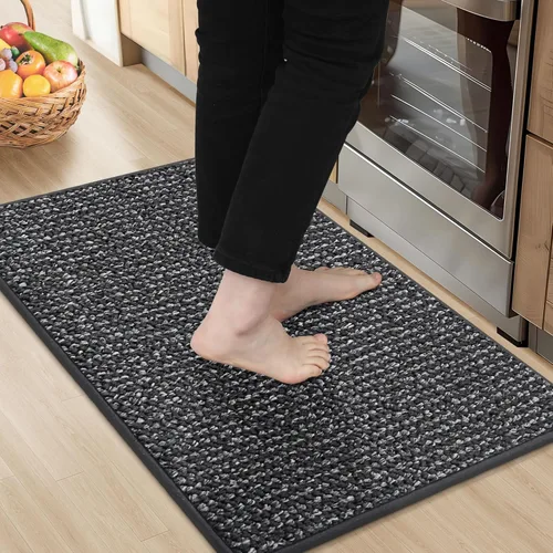 Vista 73 de BEQHAUSE Alfombras de cocina de 20 x 32 pulgadas, antideslizantes, para piso, súper absorbentes y resistentes a las manchas, lavables a máquina