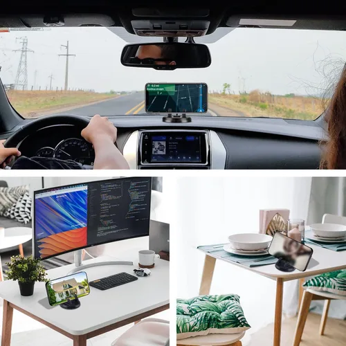 Vista 4 de 360 Soporte giratorio para teléfono celular, negro, para iPhone