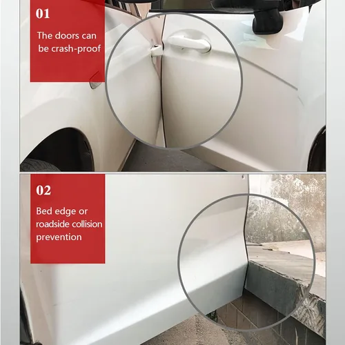 Vista 6 de Borde de goma flexible, protector en forma de U para la mayoría de automóviles, puertas y ventanas de hogar, esquinas afiladas, contra arañazos