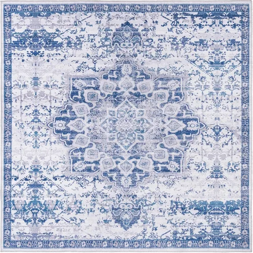 Vista 151 de Rugs.com Francesca Collection - Alfombra lavable de tejido plano, 2 x 3 pies, color blanco sal marina, perfecta para entradas, cocinas, rincones