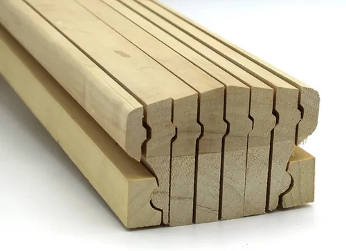 Vista 4 de Roseta redonda, grado de pintura de madera maciza dura, 4 1/2 "x 3/4", accesorio para parte de escalera