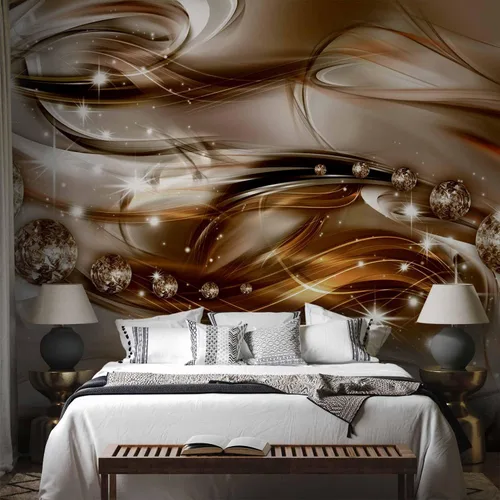 Vista 35 de artgeist Mural de pared abstracto de 77 x 55 pulgadas, papel tapiz autoadhesivo XXL, autoadhesivo, extraíble, gran adhesivo, decoración de pared
