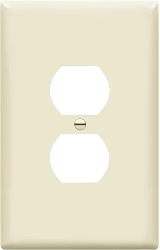 Vista 62 de ENERLITES Placa de pared dúplex para tomacorriente para receptáculos, cubierta de toma de corriente eléctrica jumbo, acabado brillante, de gran