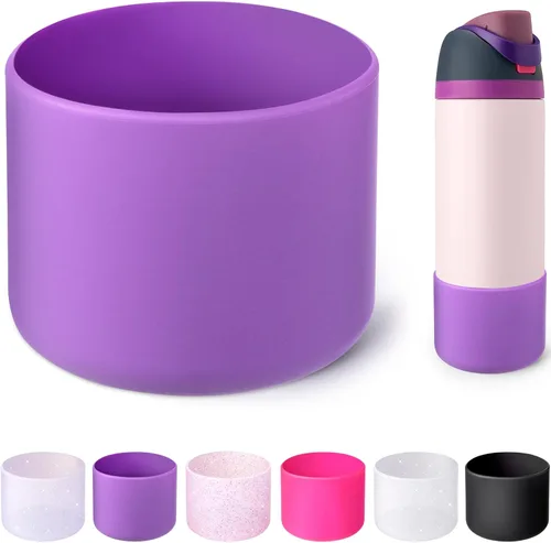 Vista 17 de Silicone Boot for Owala Water Bottle 24oz 32oz 40oz, Anti-Slip Protective Sleeve Bottom Bumper Protector for FreeSip, Twist, and Flip Stainless